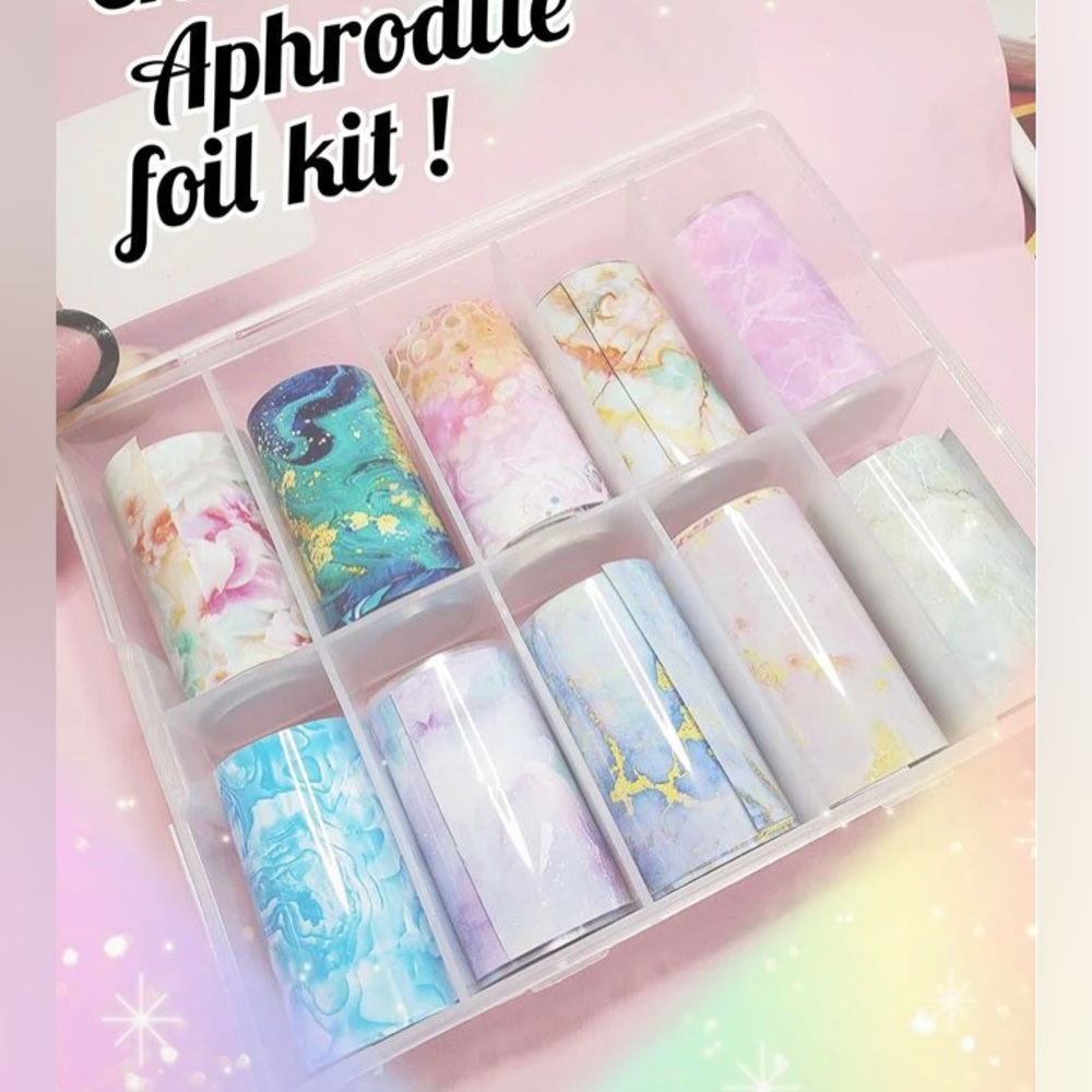APHRODITE Nail Foil Kit 1/$15, 2/$25, 3/$30, 4/$35.$5 each additional!